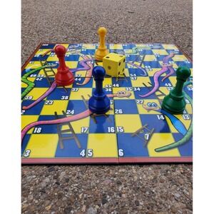 Giant Snakes & Ladders Pressman Family Board Game • New & Unsealed